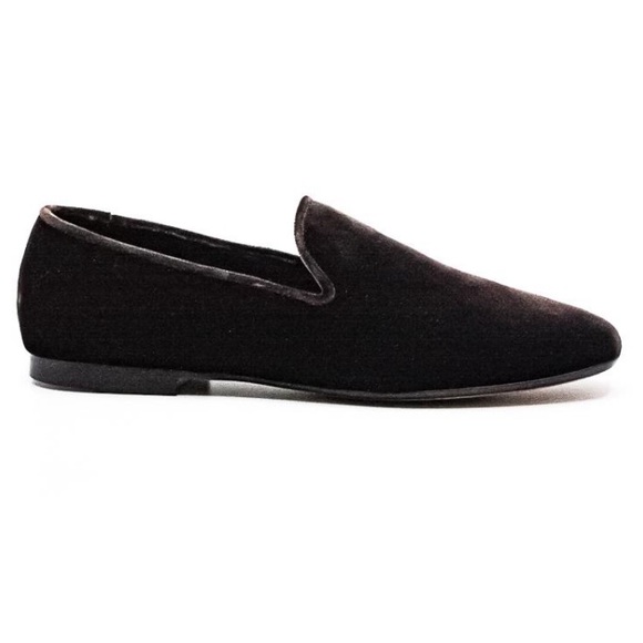 Vince Shoes - Vince Black Velvet Loafers
